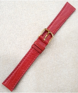 Leather Strap TZEVELION ART444 Red 14mm 2