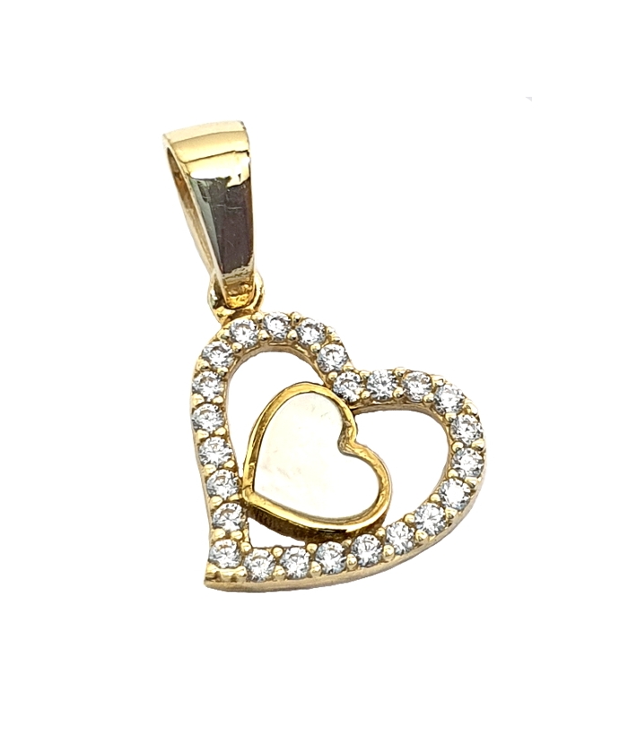 Pendant Gold Κ14 Heart