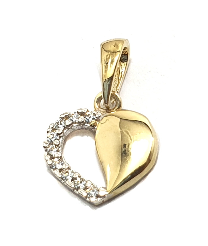 Pendant Gold Κ14 Heart