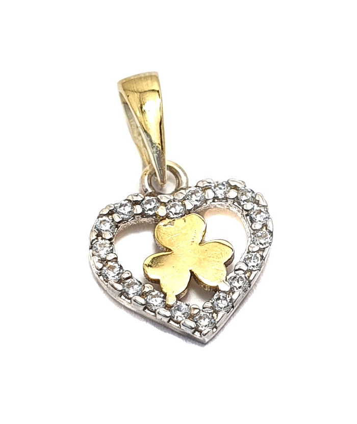 Pendant Gold Κ14 Heart