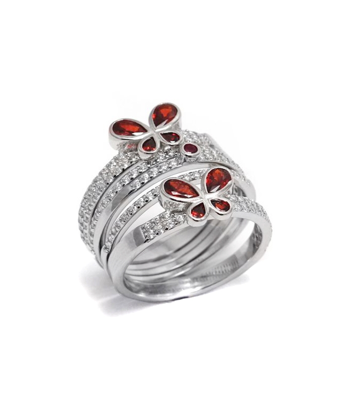 Ring Silver 925° Butterflies