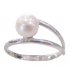 Ring white-gold 'pearl'