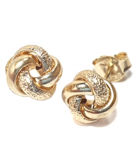 Earrings gold K14 "Knot"