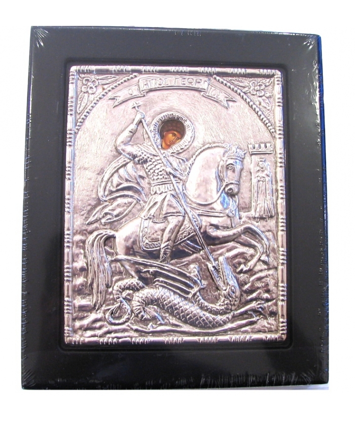 Silver icon 925° 'Saint Nikolas' 15x18