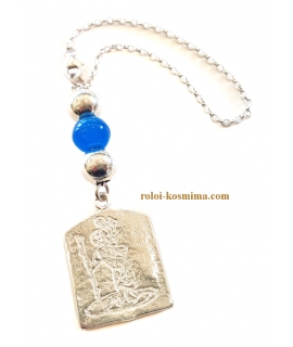 Car Amulet Silver 925° "Saint Christopher" 2