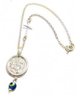 Car Amulet Silver 925° "Saint Christopher"