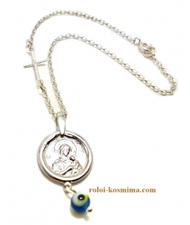 Car Amulet Silver 925° "Saint Christopher" 2