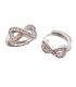 Earrings hoop Silver "Infinity"
