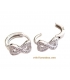 Earrings hoop Silver "Infinity"
