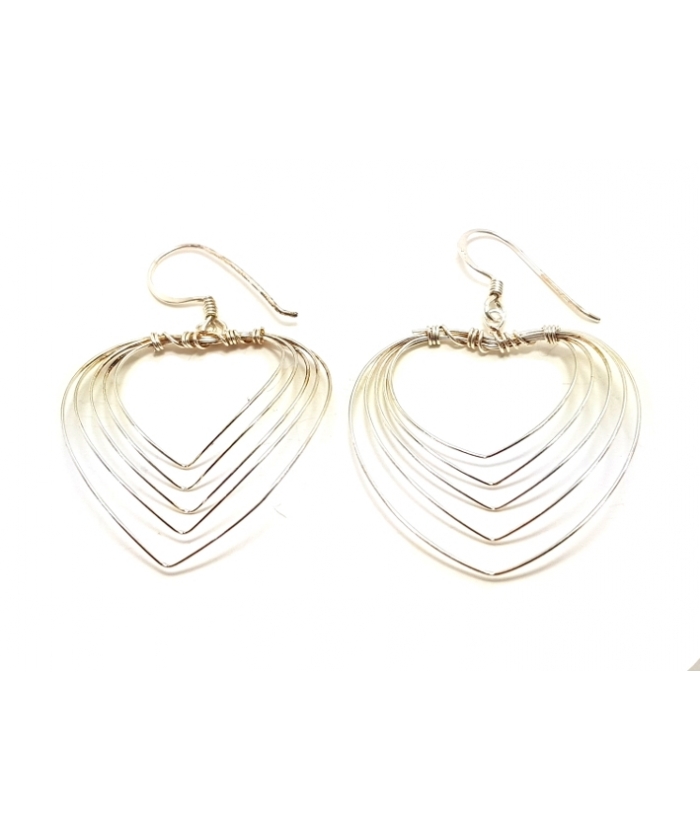 Earrings Silver "Heart"