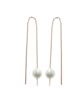 Earrings Silver Hanging Rosegold