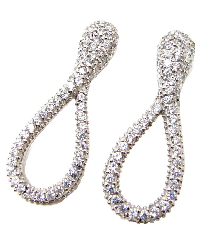 Earrings Silver 'Modern Infinity'
