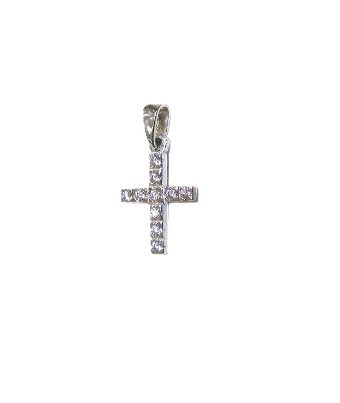 Cross whitegold K14 'Mini'