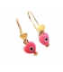 Earrings children Gold 'Pink Hearts'