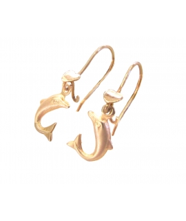 Earrings children Gold 'Dolphins'