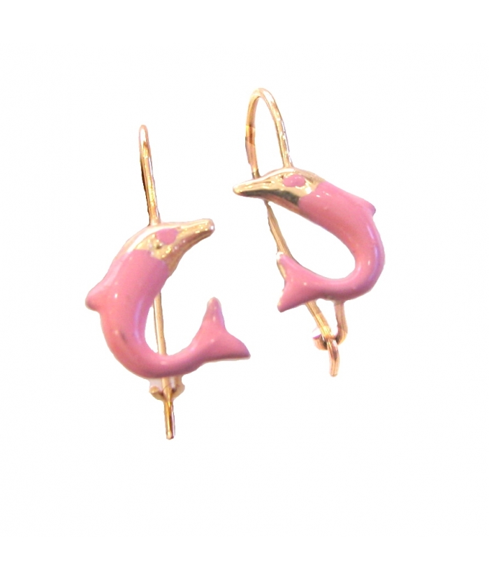 Earrings children Gold 'Dolphins'