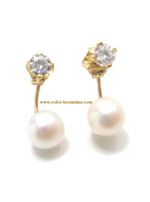 Earrings gold K14  2