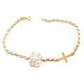 Bracelet Gold ''Daisy and Cross''