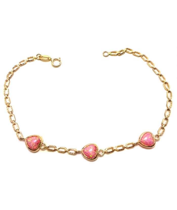 Bracelet Gold ''Hearts''