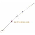 Bracelet Child Silver "Heart and eyes"