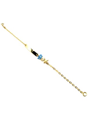 Child name Bracelet Gold Boy 2