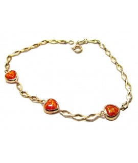 Bracelet Gold ''Hearts''