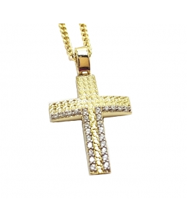 Cross Baptism gold K14