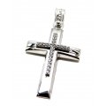 Cross Baptism Whitegold K14