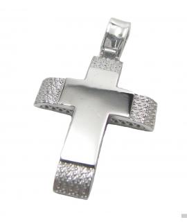 Cross Baptism Whitegold K14