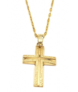 Cross Baptism gold K14 