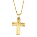 Cross Baptism gold K14 