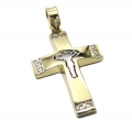 Cross Baptism gold K14