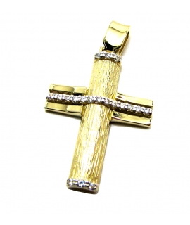 Cross Baptism gold K14 2
