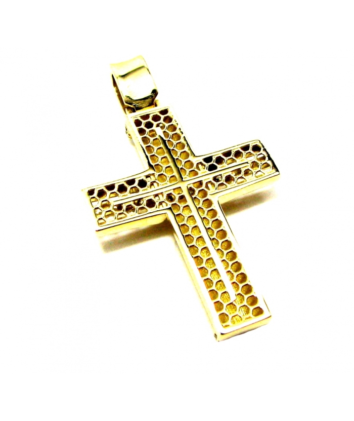 Cross Baptism gold K14