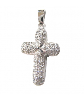 Cross Baptism whitegold K14