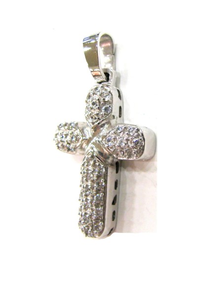 Cross Baptism whitegold K14
