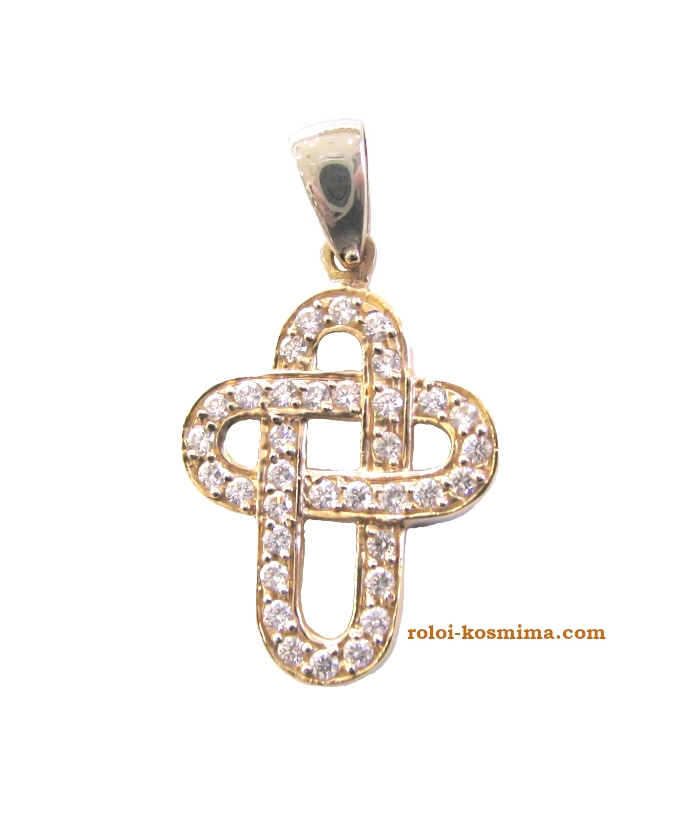 Cross Baptism gold K14