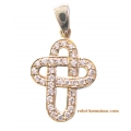 Cross Baptism gold K14