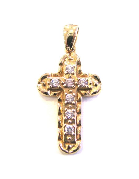 Cross Baptism gold K14