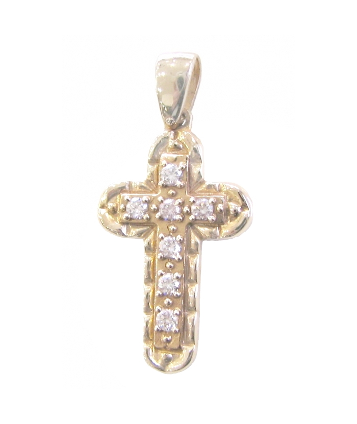Cross Baptism gold K14