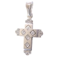 Cross Baptism whitegold K14