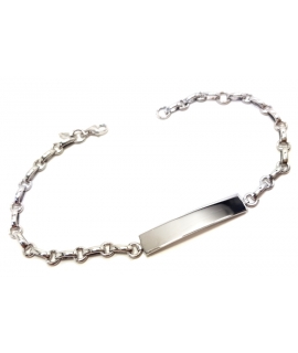 Child name Bracelet whitegold K14