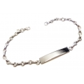 Child name Bracelet whitegold K14