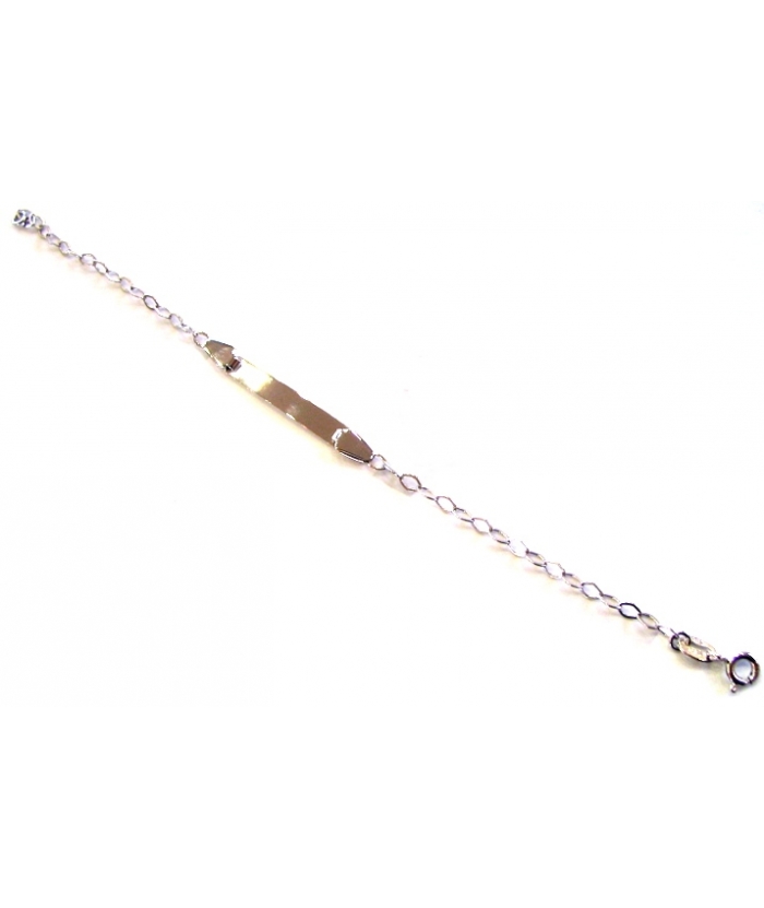 Child name Bracelet whitegold K14