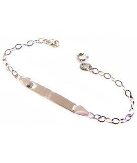 Child name Bracelet whitegold K14
