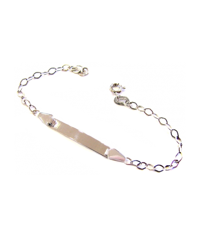 Child name Bracelet whitegold K14