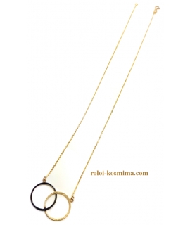 Necklace Gold K14 "Circles" 2