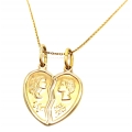 Necklace Gold 'Lover's heart'