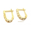 Earrings Gold half-hanging