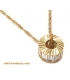 Necklace Gold  'wheel'